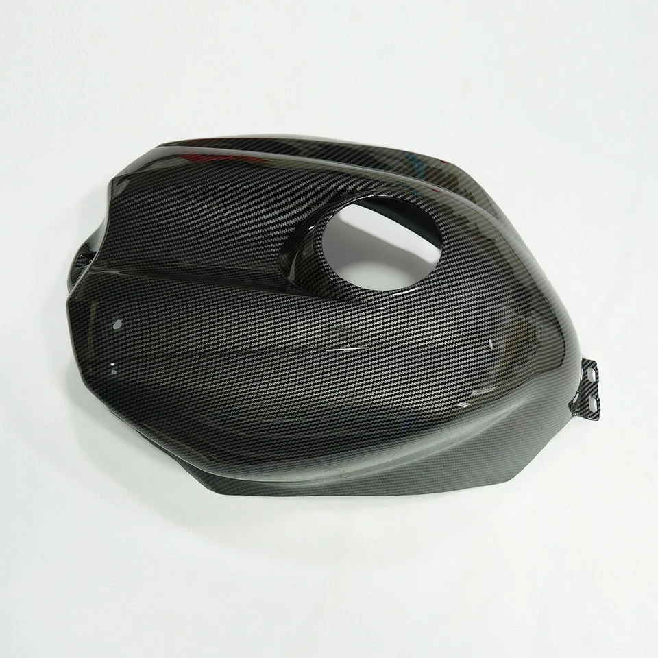 Fuel Gas Tank Cover Black Carbon Fiber Look For Yamaha YZF R1 2004 2005 2006 US - Image 3 of 4