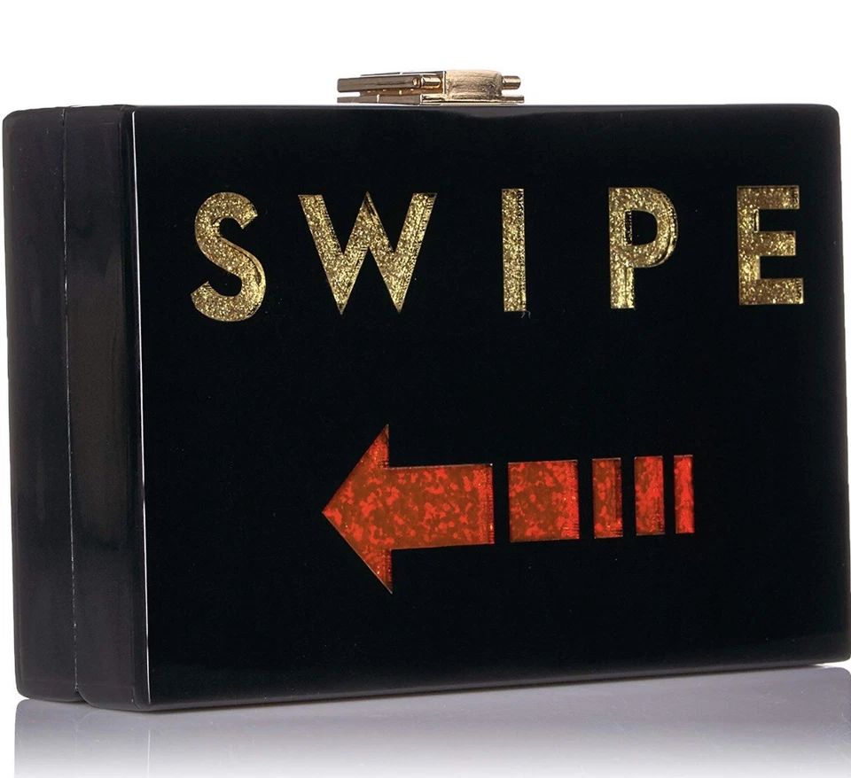 Bolso sin asas Milly Acrílico Caja Deslizable Nuevo con Etiquetas Foto 3 de 4