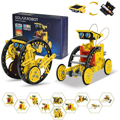 Roboter Spielzeug STEM: 12-in-1 Baukit für Kinder 8+