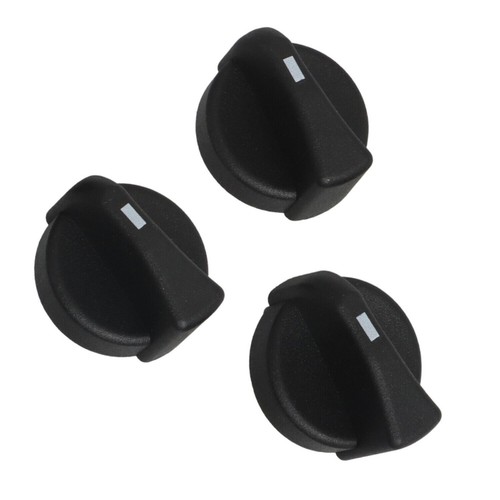 3Pcs AC Heater Control Knobs Replacement Kit For Peterbilt Models 1987-2011 - Picture 2 of 7