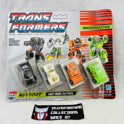 Transformers Original G1 1990 Micromaster Hot Rod Patrol MOSC Sealed