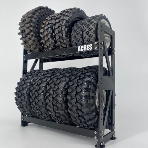Spare Tire Tyre Rack Storage Holder Garage Shelf RC Garage Accessories Diorama - Picture 6 of 8