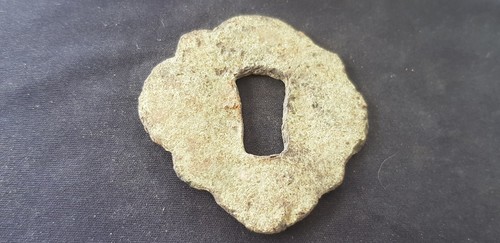 Exceptional rare Medieval bronze door key cover. Please read description. L12L