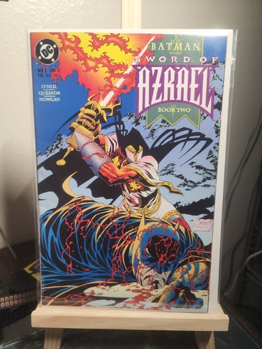 Batman: Sword of Azrael #1-4 All Signed By Joe Quesada.  Complete Set. - Afbeelding 5 van 17