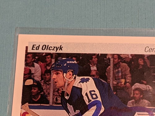 1990/91 Upper Deck #222 Ed Olczyk Hockey Card Auto Signed Autograph Maple Leafs - Picture 5 of 8