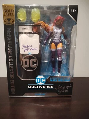 MCFARLANE TOYS ⭐ 🔥SDCC 2024 Exclusive McFarlane DC MARV WOLFMAN STARFIRE Autographed ⭐ 🔥