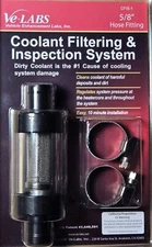 Inline Heater Core Coolant Filter & Inspection System 5/8" VE-Labs CIFS-1 CFIS-1