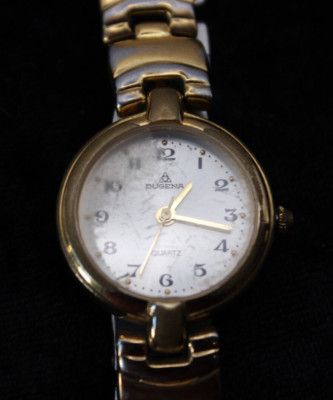Dugena Quarz Damenarmbanduhr Armbanduhr Wasserdicht 3 ATM