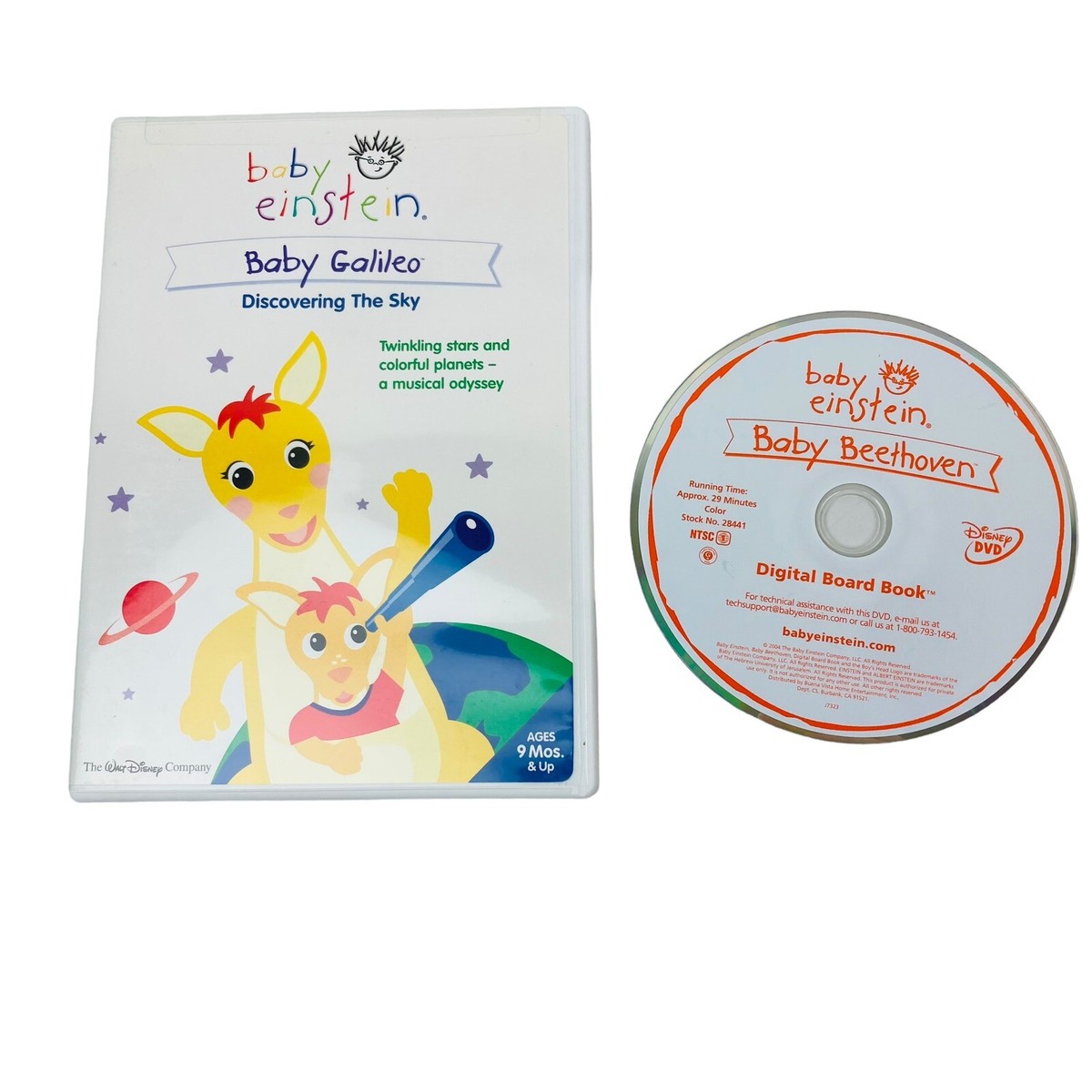 Baby Einstein: Baby Galileo (DVD, 2003) & Baby Beethoven