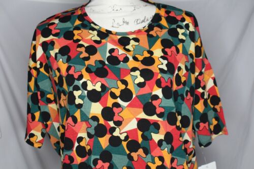 LuLaRoe DISNEY Minnie Mouse NWT Irma XS (Size 2-6) High/Low Tunic Geometric - Picture 2 of 8
