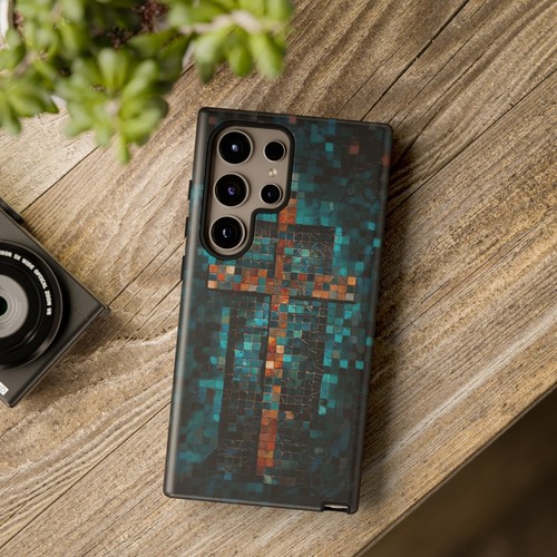 Phone Ink - Tough Case for iPhone Galaxy Pixel - Mosaic Christian Cross - 第 94/181 張圖片