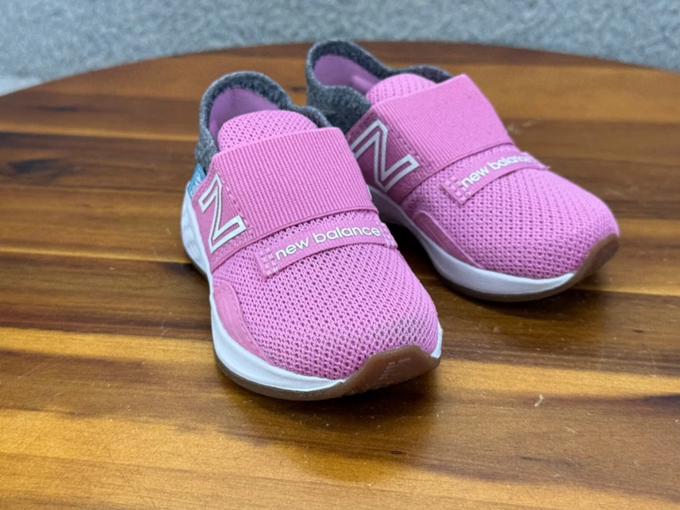 New Balance 女孩 IDROVTC 幼儿运动鞋 黑色 灰色 幼儿 儿童 鞋码 5 — 第 2/4 张图片