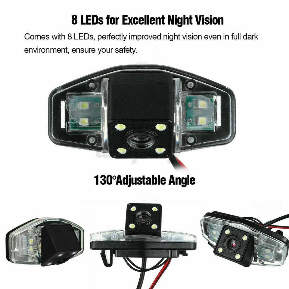 Reversing Backup Camera For Honda Pilot Acura Accord / Jazz + 5'' Mirror Monitor - Image 4 of 4