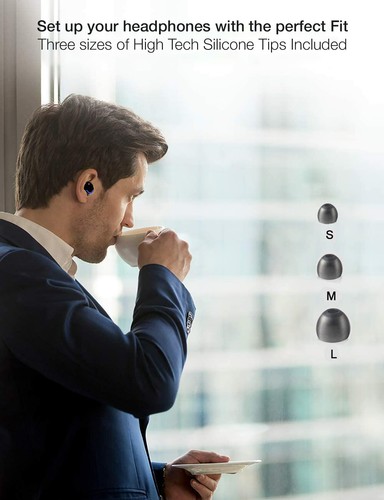 TWS Bluetooth headphone Wireless Earbuds Sporting Headset Premium Sound W/ Mic - Picture 6 of 9