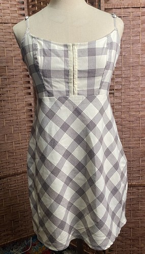 NWT URBAN OUTFITTERS Keya Hook & Eye Plaid Dress Size Medium