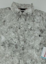 Camisa de manga corta Marmot Bennett Peak para hombre talla mediana gris hoja camuflada nueva con etiquetas