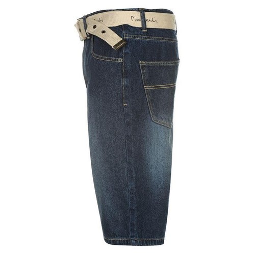 ✅ Jeans corti uomo Pierre Cardin pantaloni neri blu wash S M L XL XXL 3XL 4XL - Foto 12 di 13
