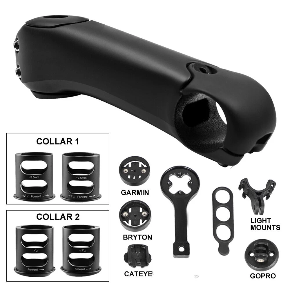 Road Bike Carbon Aero Stem Adjustable Stems 31.8 mm 1 1/-8"