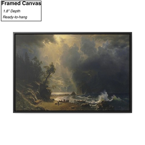 Albert Bierstadt Puget Sound an der Pazifikküste Leinwand/Poster Wandbild - Bild 4 von 10