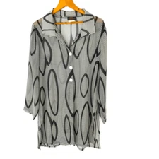 Linda Lundstrom size 10 sheer swim cover up