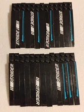 26 Lot 1x1x10 1x10 Black Curved Bow Brick 13731 Strider II 2