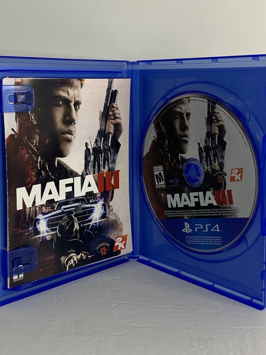 Mafia III (Sony PlayStation 4, PS4, 2016) Complete w/ Map