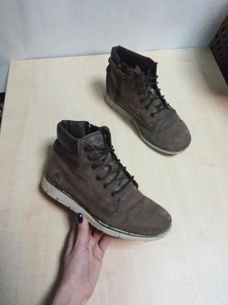 Women Timberland Boots Brown Nubuck 39 #NZE9