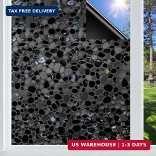 Blackout Window Film, 100 Sun Light Blocking Removable Privacy Window Cover, St