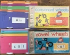 Milton Bradley CONSONANT AND VOWEL WHEELS  1970-71 VTG Rare lot of 2