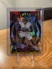 2024 Panini Select - Concourse J.C. Latham #11 Red & Yellow Shock Prizm (RC)