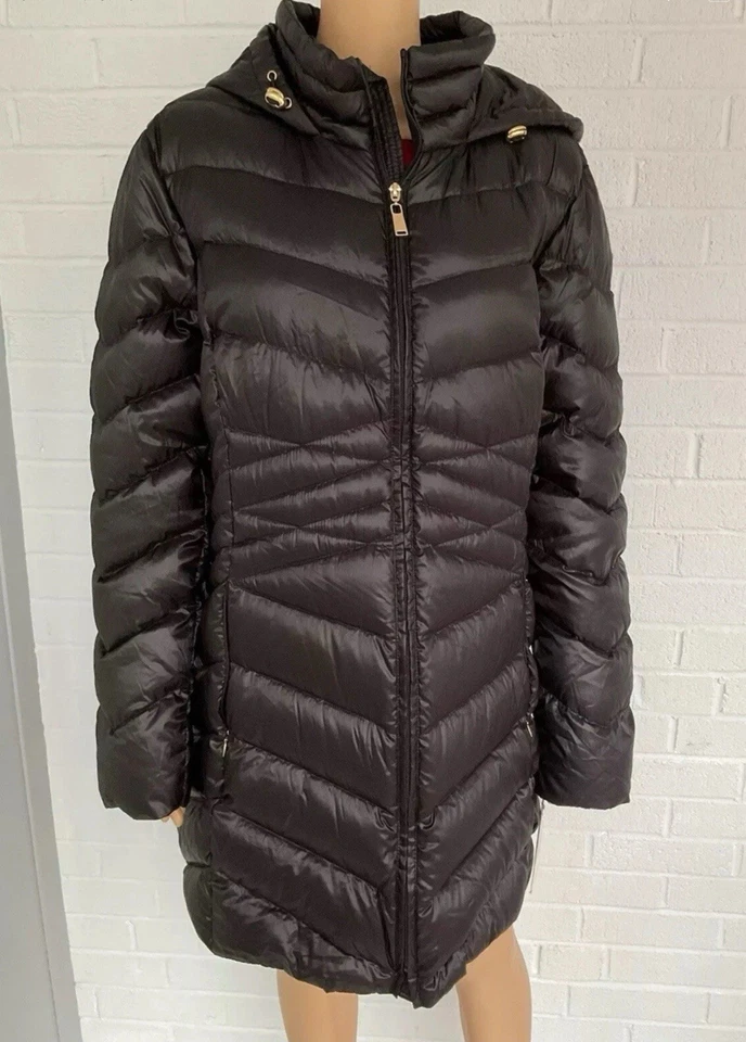 NEW Ellen Tracy Company Packable Down Puffer Winter Coat Women’s Size XXL Black - Image 2 of 4