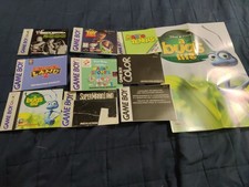 Lot Of 9 Nintendo Gameboy Color Game Manuals Only