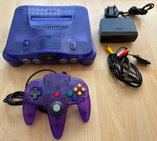 Nintendo 64 N64 Console Funtastic Purple Grape Good Con - Ready To Play!! - Pal