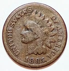 Indian Head Penny Lot of "1" VERY NICE 1885 GOOD OR BETTER°$ FREE SHIPPING $#805