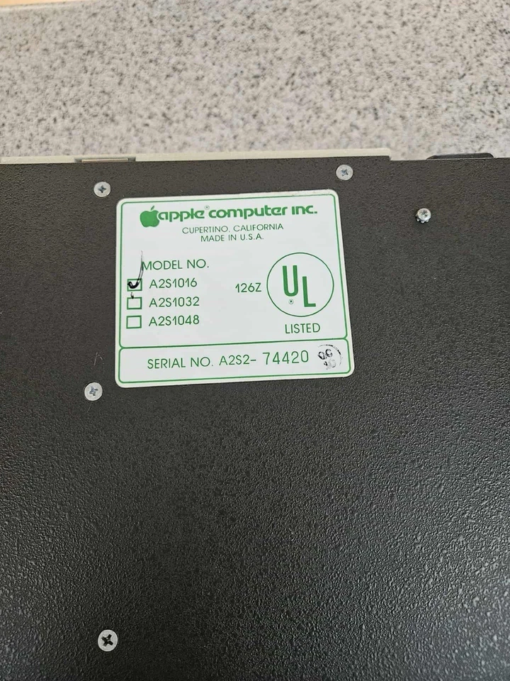 Computadora Apple II A2S1016 Vintage Retro Apple II PLUS Computadoras Sin Software Foto 3 de 4