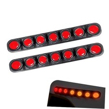Car Bumper Guard Strip, Automotive Bumper Reflective Anti-Scratch 2 PCS Red