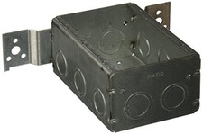 3-Gang Switch Box, Welded, 2-1/2 in Deep, Eleven 1/2 & Eleven 3/4 in. KO's