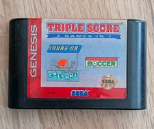 Vintage Sega Genesis Triple Score Cartridge Only Tested Works Authentic