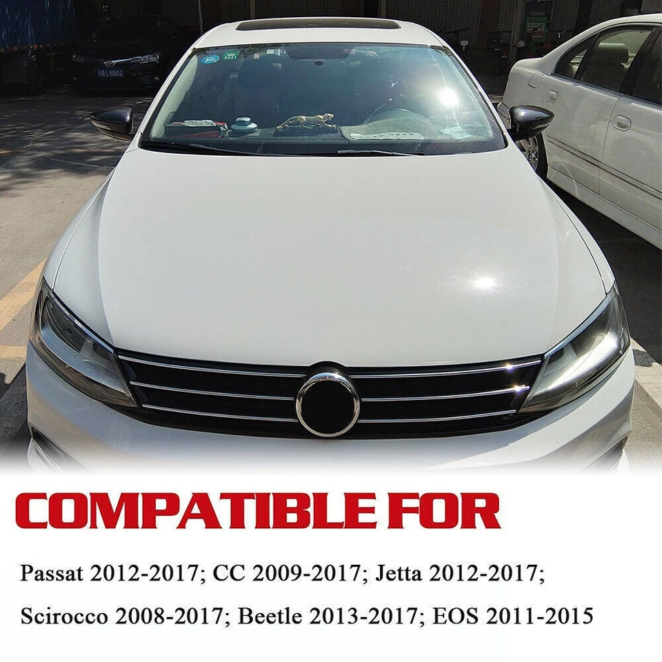 Tapa de cubierta de espejo retrovisor lateral de fibra de carbono para VW Passat CC Scirocco Beetle Foto 2 de 4