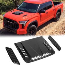 3pcs Automotive Hood Scoop Vent Louvers Carbon Fiber For Toyota Tundra Trucks 3pcs Automotive Hood Scoop Vent Louvers Carbon Fiber For Toyota Tundra Trucks