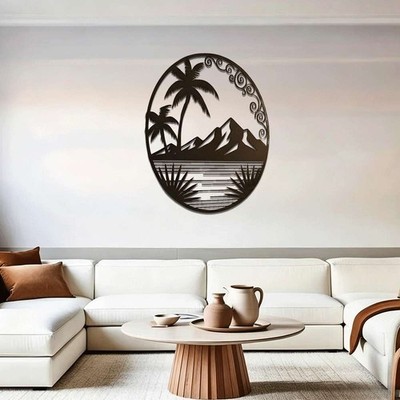 Rustic style Metal Wall Art Exquisite Home Decoration Living Room