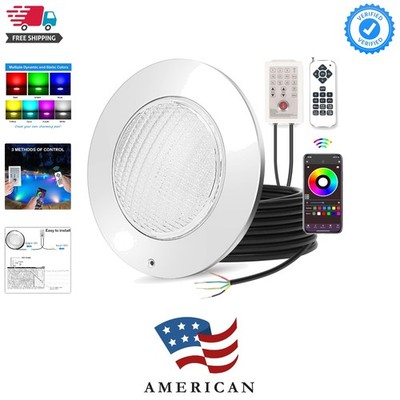 Pool Lights for Inground Pool, 54W 10 Inch Large LED Multicolor Inground Pool...