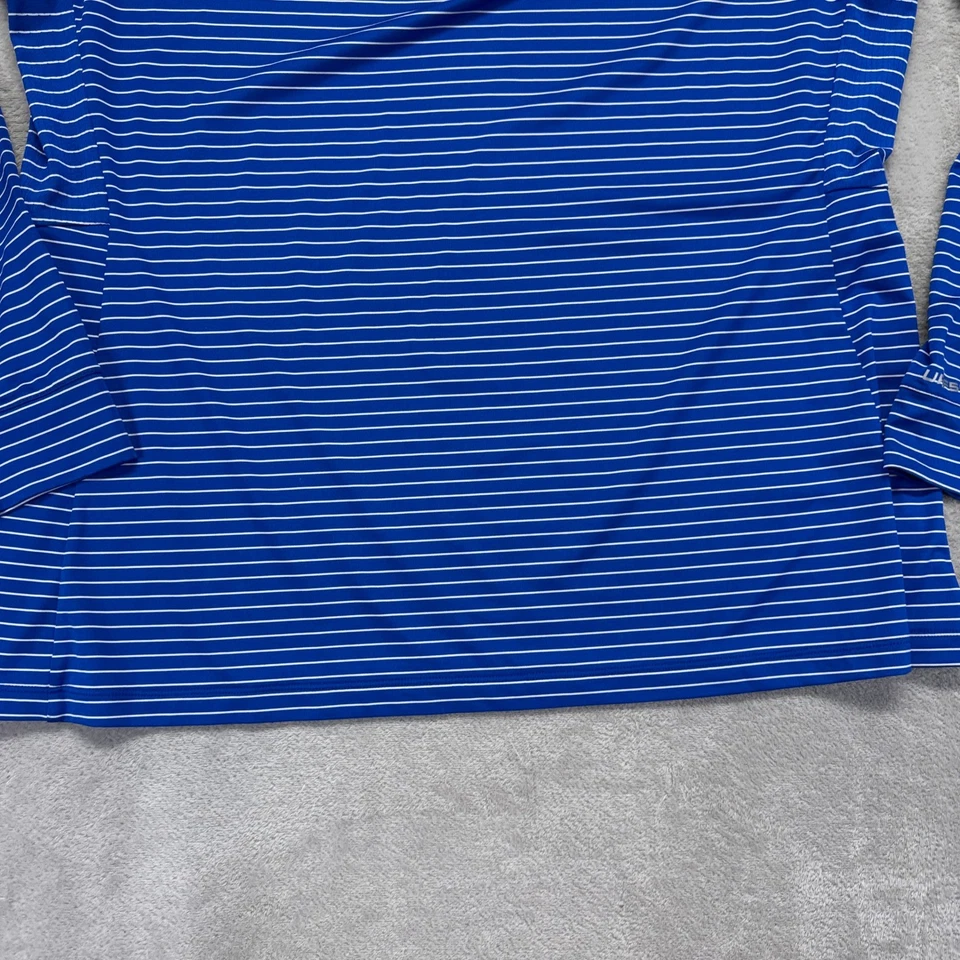 Pullover Coolibar Mujer XL Azul Rayas 1/4 Cremallera Manga Larga UPF 50+ Rendimiento Foto 2 de 4