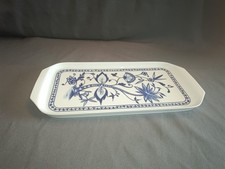 Triptis Porzellan Königs-Kuchenplatte Servierplatte Zwiebelmuster Glatt