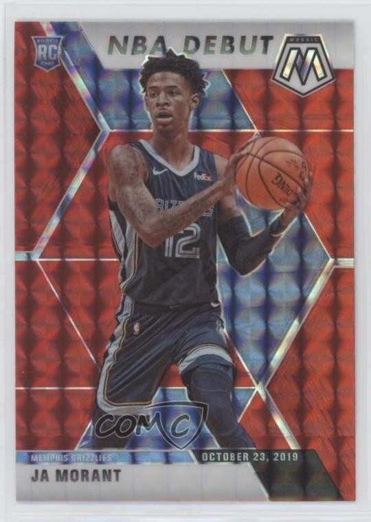 2019-20 Panini Mosaic NBA Debut Red Prizm Ja Morant #274 Rookie RC