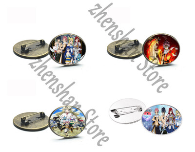 FAIRY TAIL Badge Pin Brooch VINTAGE Button Cosplay Clothes Decor Anime Gift