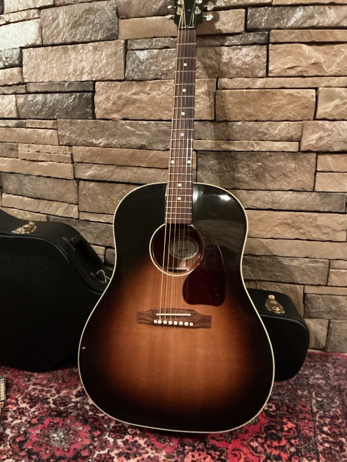 2014 Gibson J-45 Standard Vintage Sunburst Acoustic-Electric – OHSC