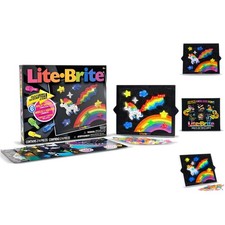 Lite Brite Classic - 206 Colorful Pegs & 6 Templates for Creative Fun - Ages 4+