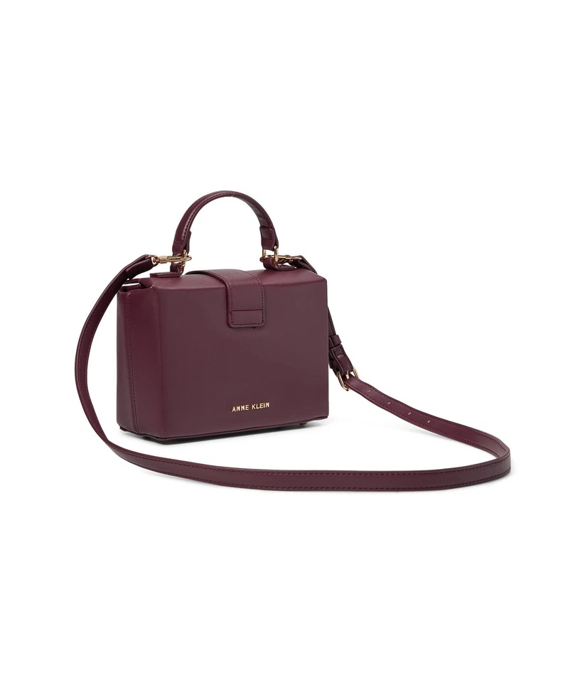 Bolso de caja convertible Anne Klein con bloqueo giratorio esmaltado Ak talla única Foto 2 de 4