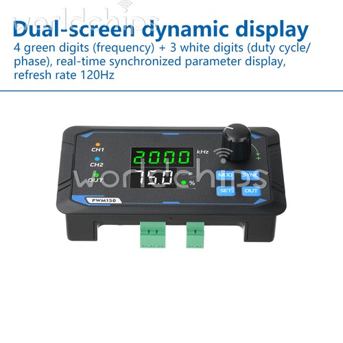 Generatore di Segnale Modulo Regolabile 1Hz-150kHz PWM Frequenza Impulsi Duty Cycle - Foto 9 di 24